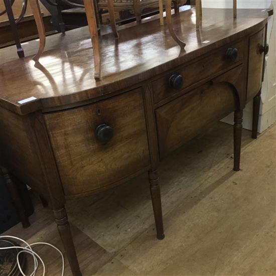 George III mahogany Breakfont sideboard